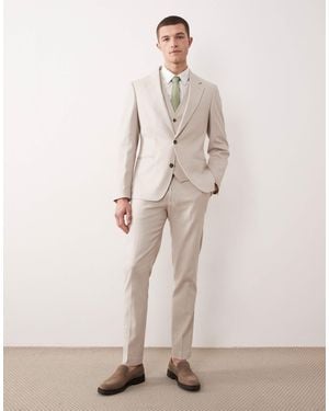 ASOS Skinny Suit Jacket - Natural