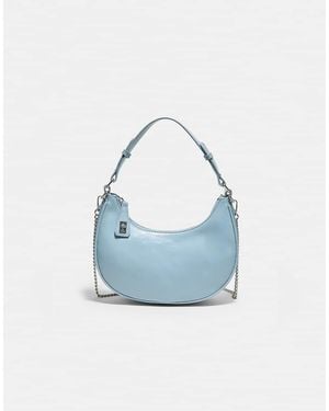 Stradivarius Shoulder Bag With Chain - Blue