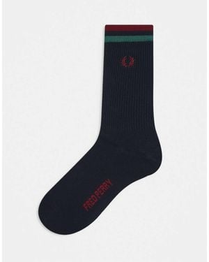 Fred Perry Tipped Socks - Blue