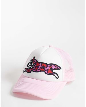 ICECREAM Trucker-cap mit kontrastierendem peak und running-dog-logo-icon - Pink