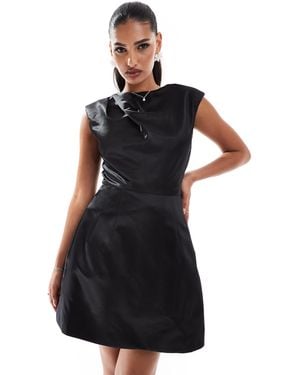 Jarlo – voluminöses minikleid - Schwarz