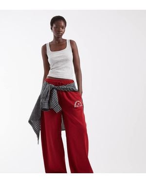 ASOS Weekend Collective Tall Joggers Barrel De Conjunto Con Gráfico En - Rojo