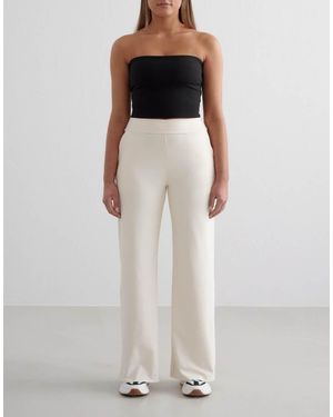 Aim'n Almond Sense Wide Trousers - White