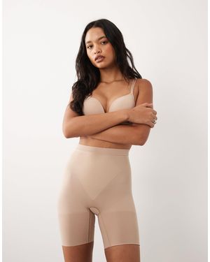 Spanx Sculpt Gofigure Mid-thigh Shorts - Brown
