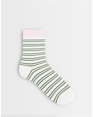 ASOS Asos Deisgn Striped Socks - White