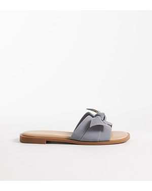New Look Sandalias Con Diseño Entretejido Y Detalle De Lazo De - Blanco