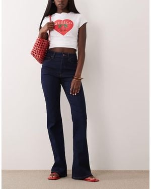 GOOD AMERICAN Good Legs Flare Jeans - Blue