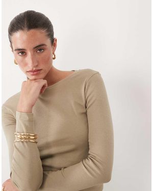 Aware Maglietta A Maniche Lunghe - Marrone