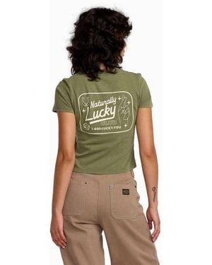 RVCA 411 Fitted T-Shirt - Green