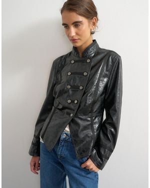 TOPSHOP Veste style militaire e - Gris
