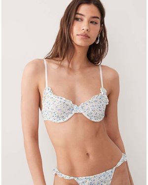 Wild Lovers Lison Underwired Floral Bra - Brown