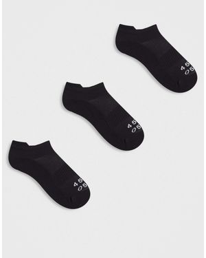 4505 Icon 3 Pack Quick Dry Cotton Sport Ankle Socks - Black