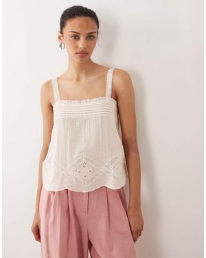 Mango Square Neck Cami Top - Pink