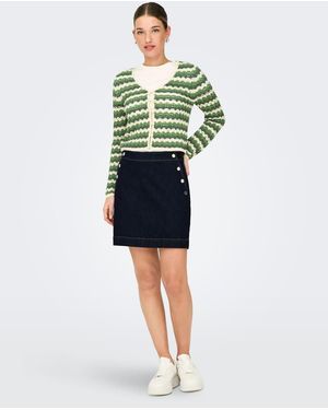 ONLY Denim Skirt - Green