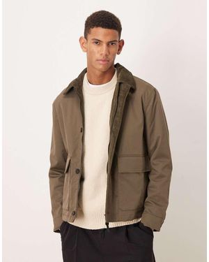 Mango Cotton Mix Short Jacket - Natural