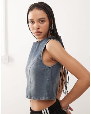 Collusion Denim Tank Top - Blue