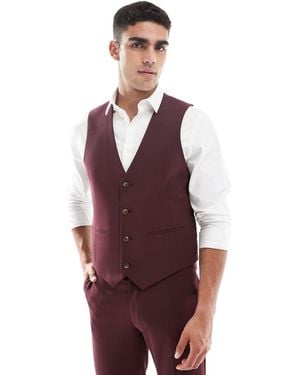 ASOS Slim Suit Waistcoat - Purple