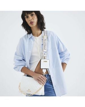 River Island Embossed Chain Cross Body Bag - White