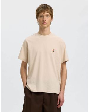 SELECTED T-Shirt - Natural