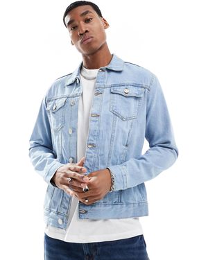 Don't Think Twice Dtt – schmal geschnittene jeansjacke - Blau