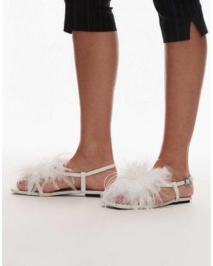 JW PEI Fluffy Flat Sandals - Metallic