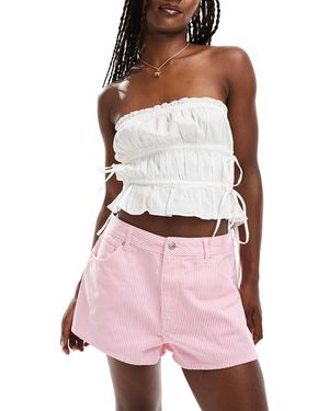 ASOS Denim A Line Short - Pink