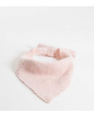 Kaiia Exclusive Tie Knitted Headscarf - Pink