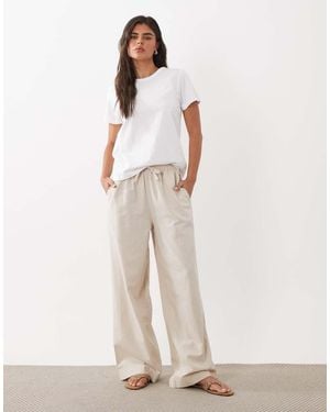 ASOS Linnen Broek - Naturel