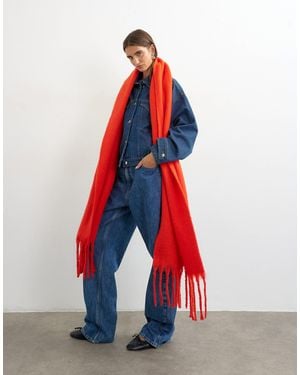 TOPSHOP Sydney Blanket Scarf - Red