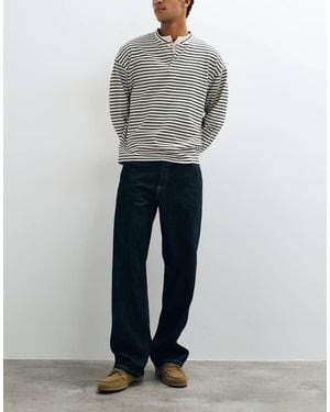 ARKET Jeans Baggy A Vita Bassa A Gamba Ampia Scuro Mist - Grigio