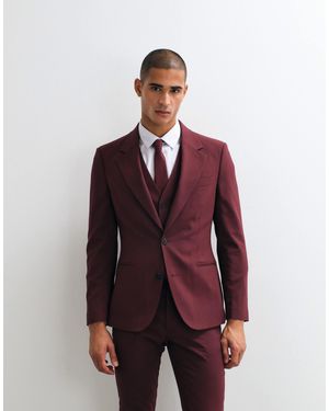 ASOS – eng geschnittener anzugblazer - Rot