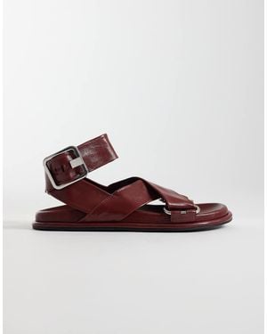 ASOS Forrest Premium Footbed Sandal - Brown
