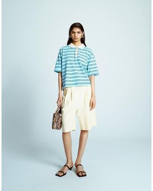 TOPSHOP Linen Longline Short - Red