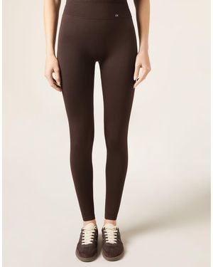 Calzedonia Scrunch Leggings - Brown