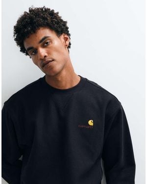 Carhartt Sweatshirt Met Amerikaanse Tekst - Blauw