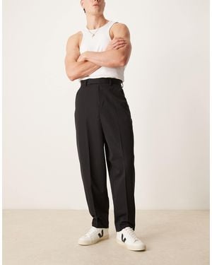 ASOS – elegante, weite hose - Schwarz
