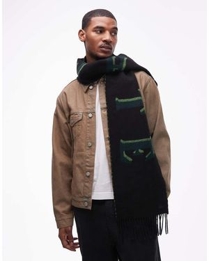 Lacoste Logo Scarf - Black
