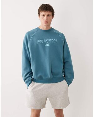 New Balance Trackside Fleece Crew - Blue
