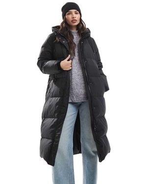 ONLY Longline Puffer Coat - Black