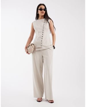 Pretty Lavish Tailored Trouser Co-ord - White