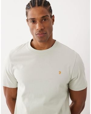Farah – danny – normal geschnittenes t-shirt - Weiß