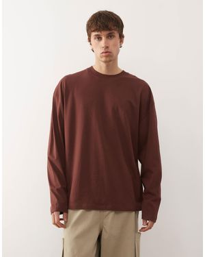 Collusion Long Sleeve T-shirt - Brown