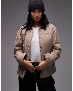 Tommy Hilfiger Cord Collar Chore Jacket - Grey