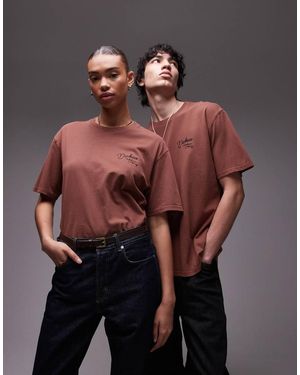 Dickies Western Tonal Rope Small Logo T-Shirt - Brown