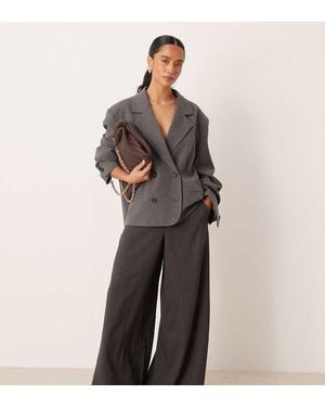 JDY Petite Pull On Wide Leg Trousers - Black