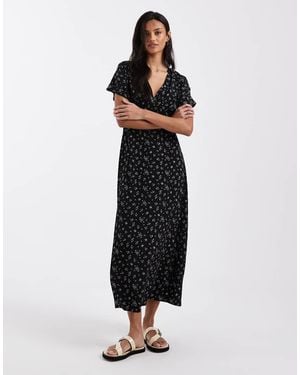 Brave Soul Midi Tea Dress - Blue