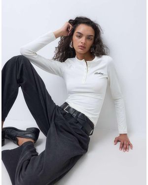 Dickies T-Shirt Serafino A Maniche Lunghe - Grigio