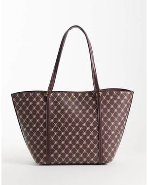 Mango Monogram Tote Tas - Bruin