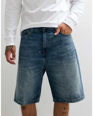 Carhartt Landon Loose Tapered-fit Denim Shorts - White