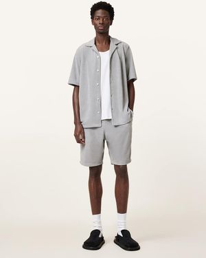 AllSaints Pantalones Cortos De Tejido De Sudadera Felix De - Neutro